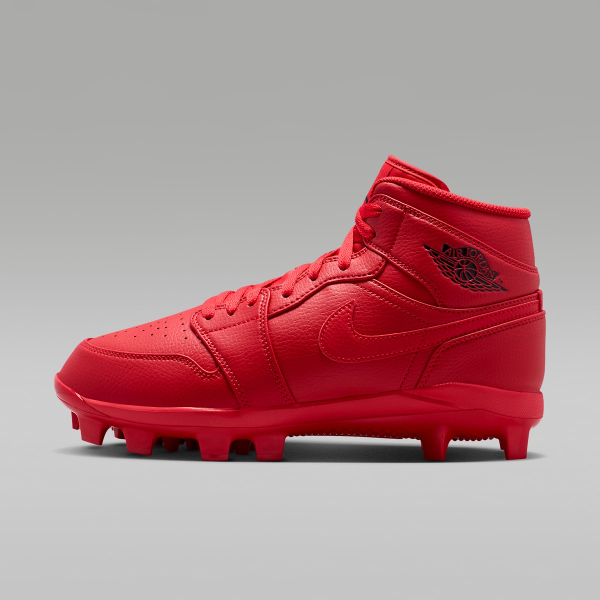 Jordan 1 Retro MCS Men's Baseball Cleats - University Red/Black - Image 1