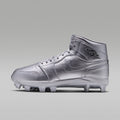 Jordan 1 Retro MCS Men's Baseball Cleats - Metallic Silver/Black - Image 1