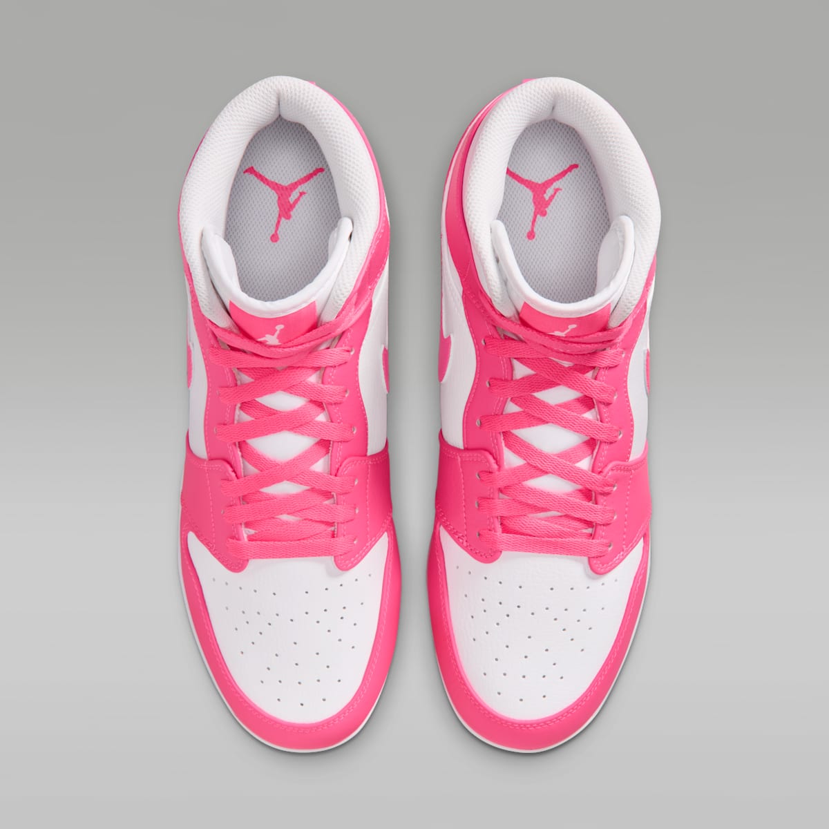 Jordan 1 Retro MCS Men's Baseball Cleats - White/Sunset Pulse/Digital Pink - Image 4