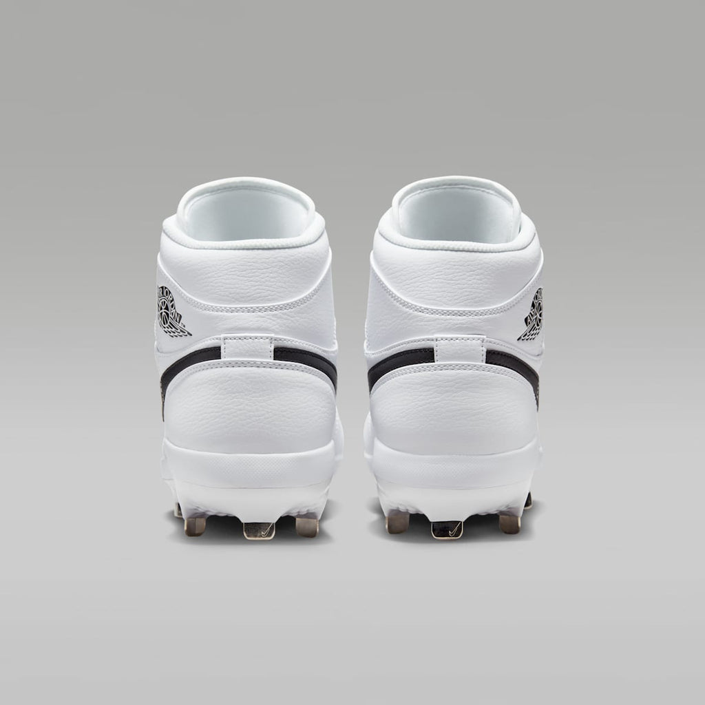 Jordan 1 Retro Metal Men's Baseball Cleats - White/White/Black - Image 6