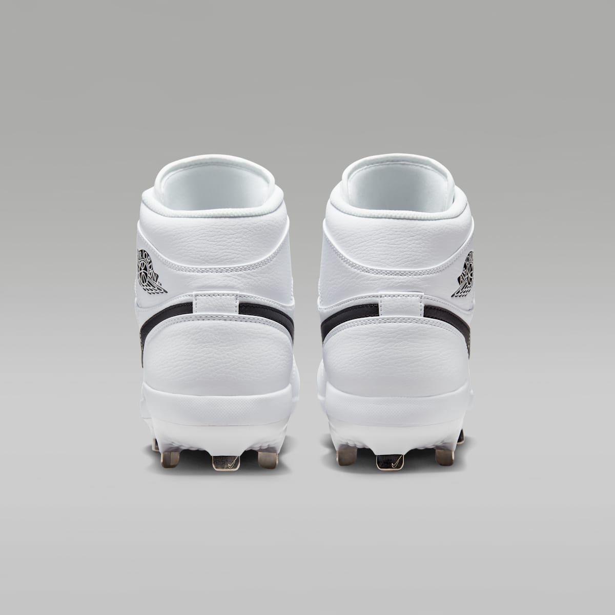 Jordan 1 Retro Metal Men's Baseball Cleats - White/White/Black - Image 6