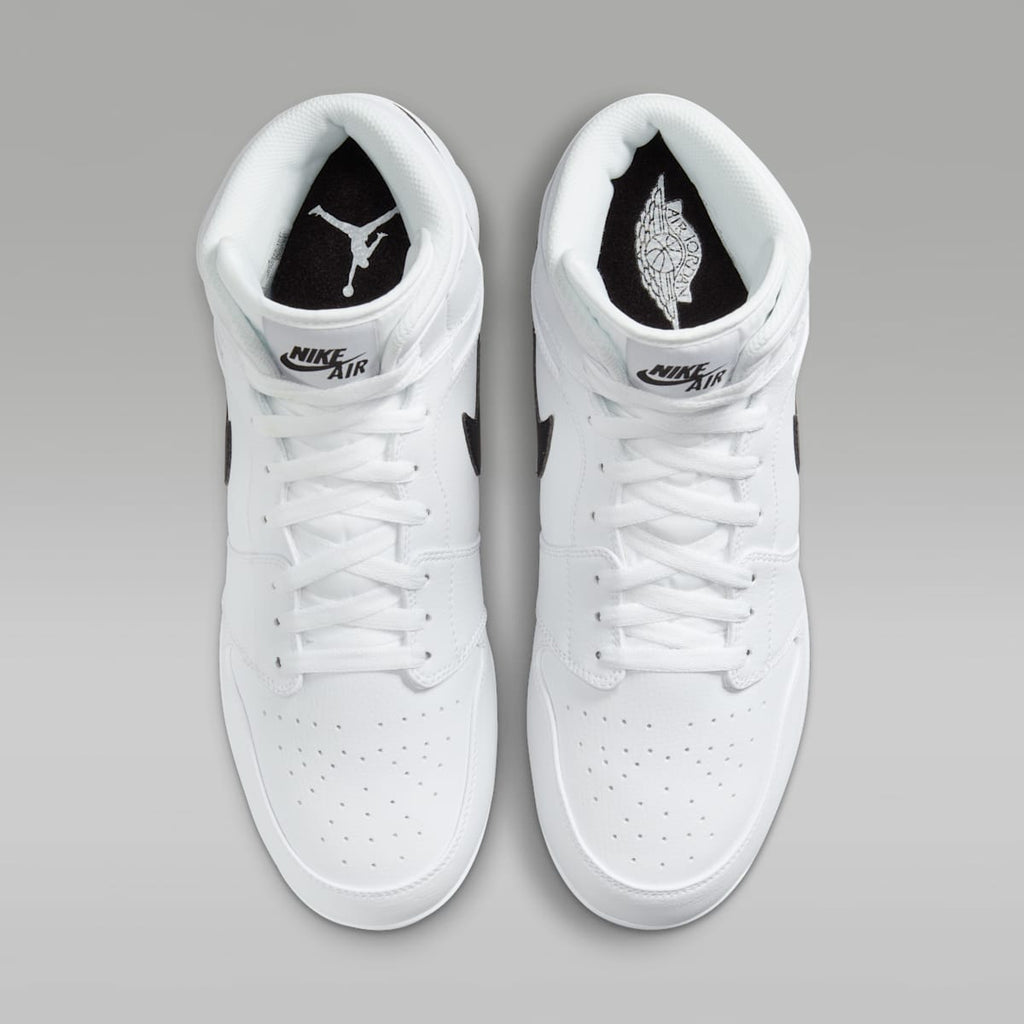 Jordan 1 Retro Metal Men's Baseball Cleats - White/White/Black - Image 4