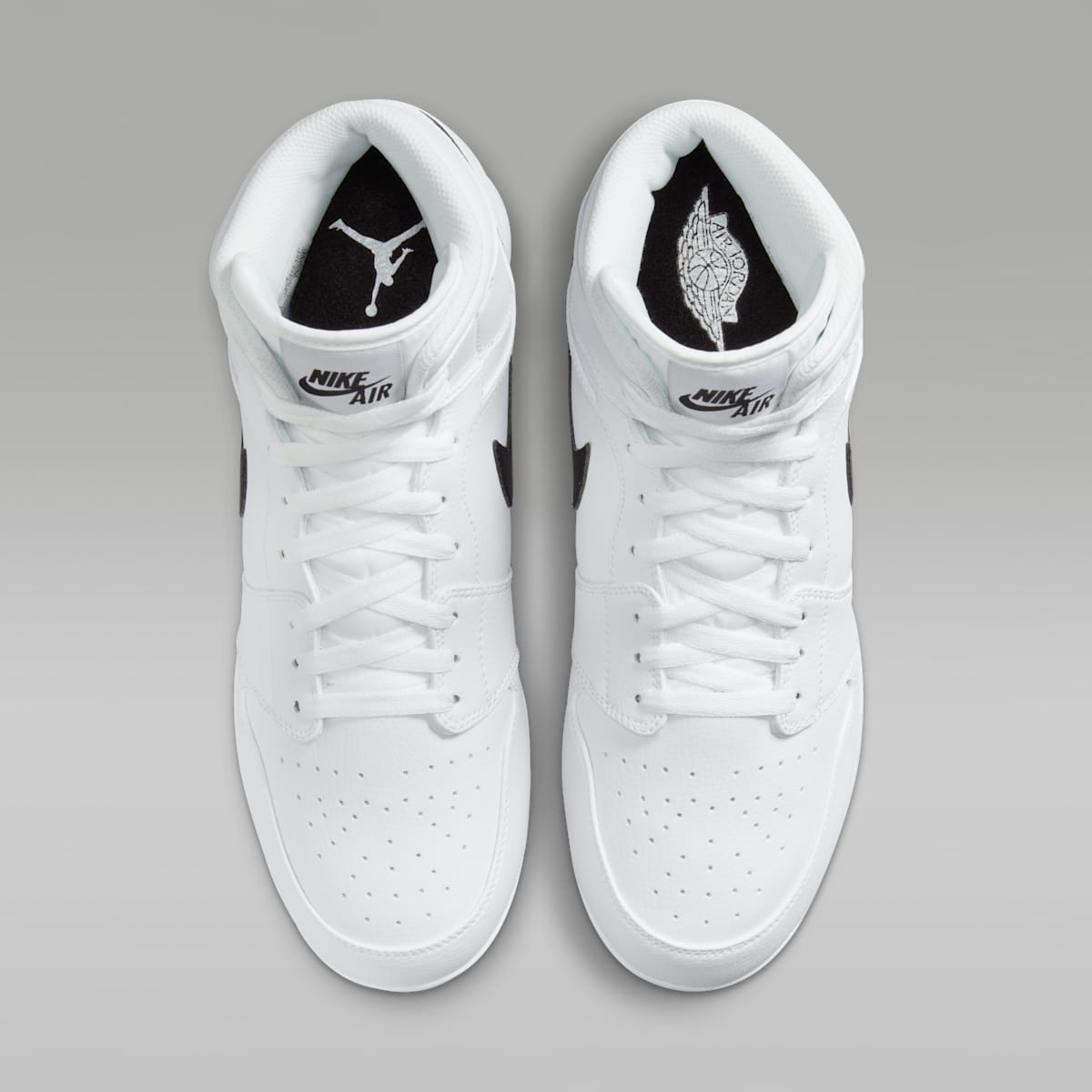 Jordan 1 Retro Metal Men's Baseball Cleats - White/White/Black - Image 4
