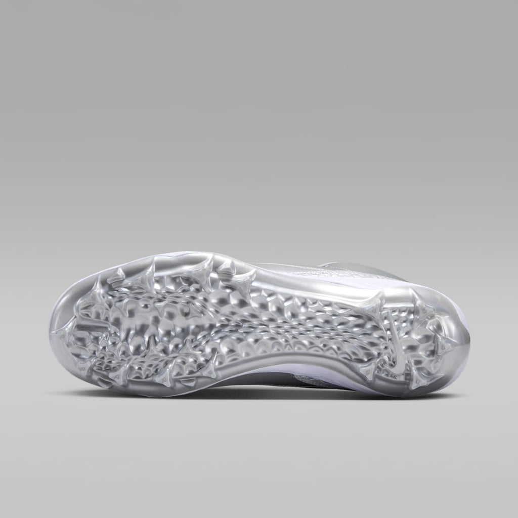Jordan 3 Mid TD Men's Football Cleats - Metallic Silver/White/Black - Image 2