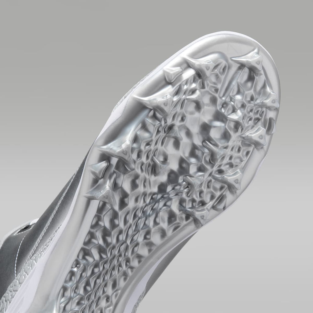 Jordan 3 Mid TD Men's Football Cleats - Metallic Silver/White/Black - Image 7
