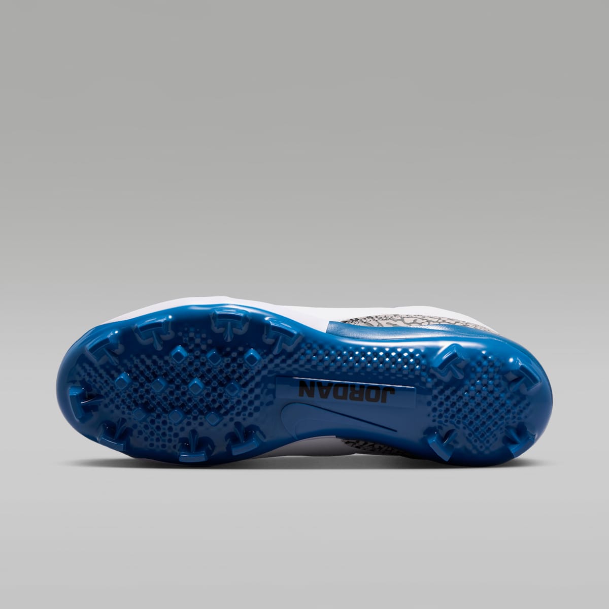 Jordan 3 Retro MCS "True Blue" Men's Baseball Cleats - White/True Blue/Cement Grey/Fire Red - Image 2