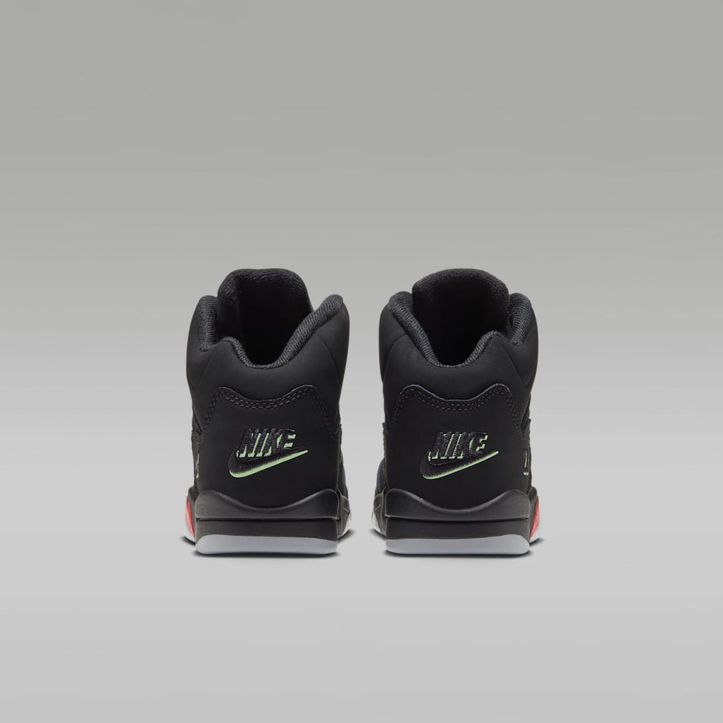 Jordan 5 Retro "Halloween" Little Kids' Shoes - Black/Picante Red/Glow In The Dark/Multi-Color - Image 6