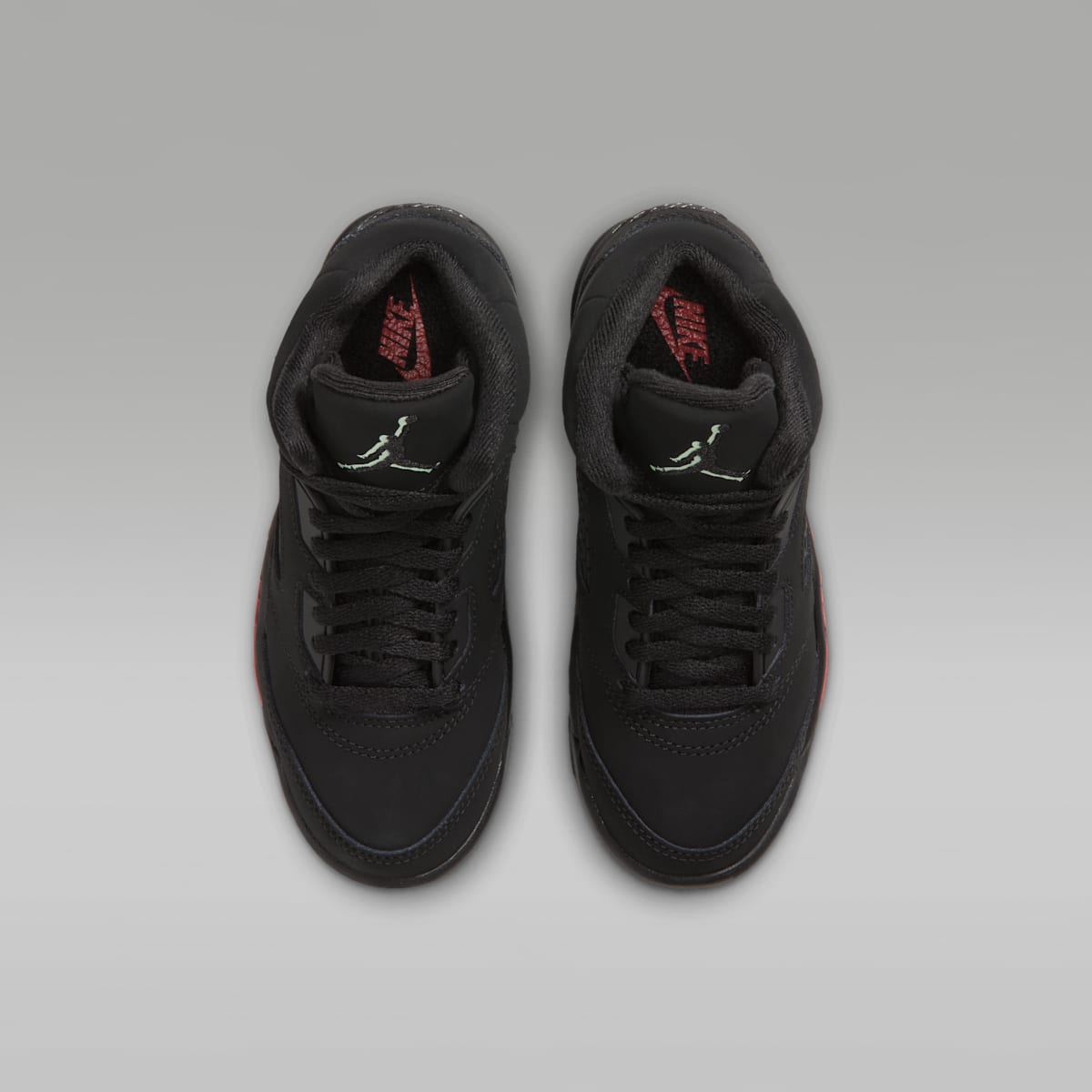 Jordan 5 Retro "Halloween" Little Kids' Shoes - Black/Picante Red/Glow In The Dark/Multi-Color - Image 4