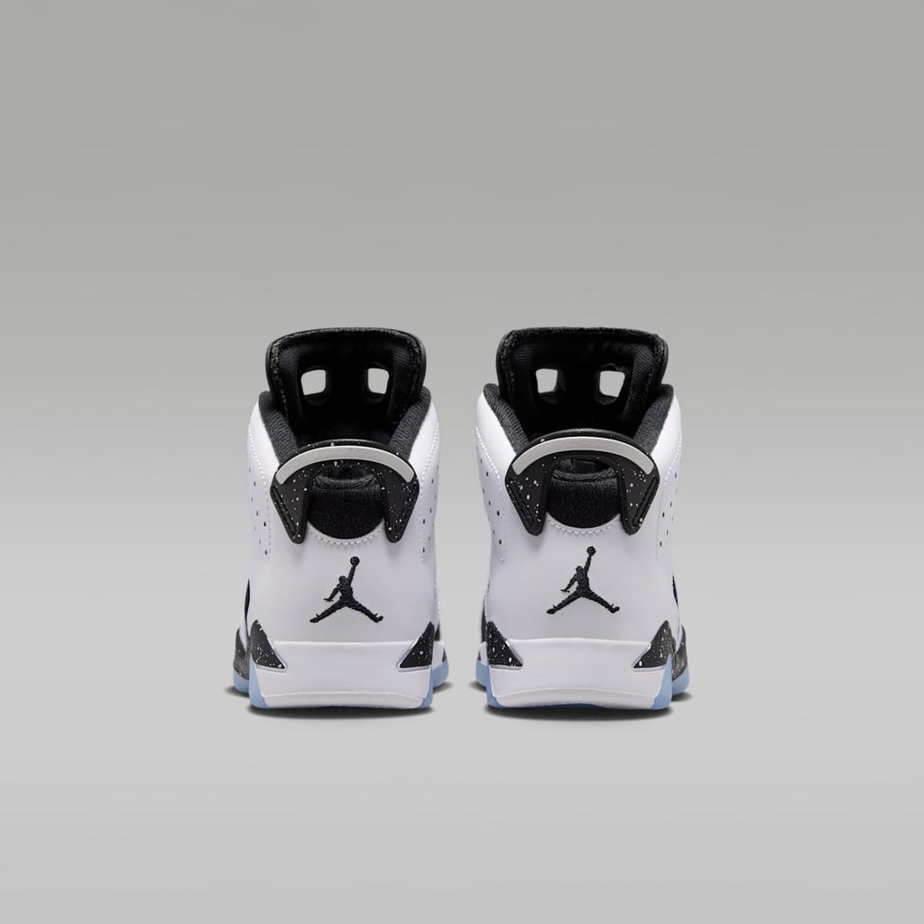 Jordan 6 Retro "Black and White" Little Kids' Shoes - White/Black - Image 6