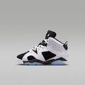 Jordan 6 Retro "Black and White" Little Kids' Shoes - White/Black - Image 1