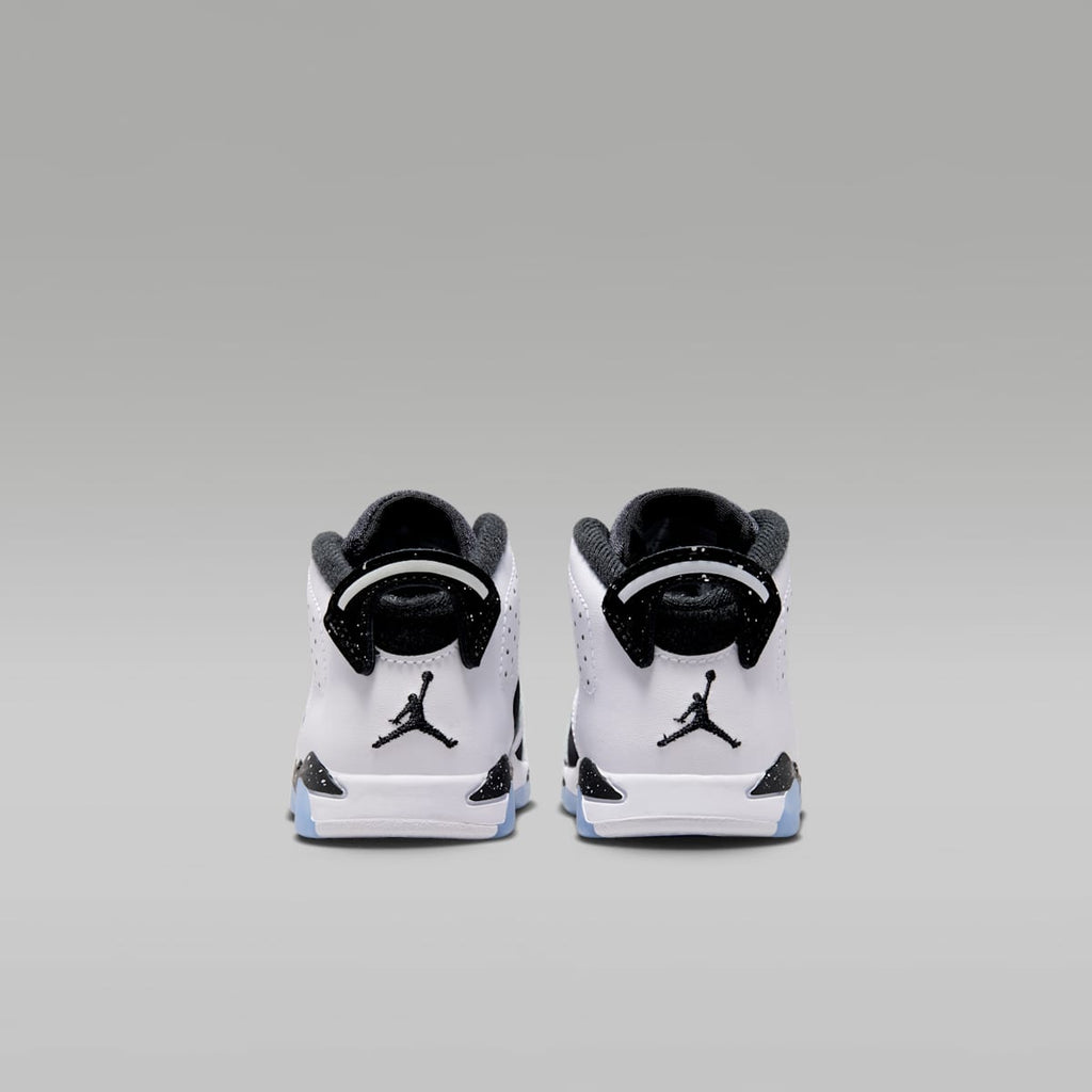 Jordan 6 Retro "Black and White" Baby/Toddler Shoes - White/Black - Image 6