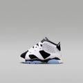 Jordan 6 Retro "Black and White" Baby/Toddler Shoes - White/Black - Image 1