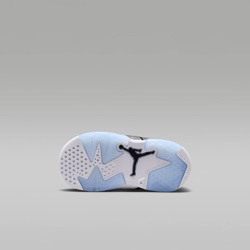 Jordan 6 Retro "Black and White" Baby/Toddler Shoes - White/Black - Image 2
