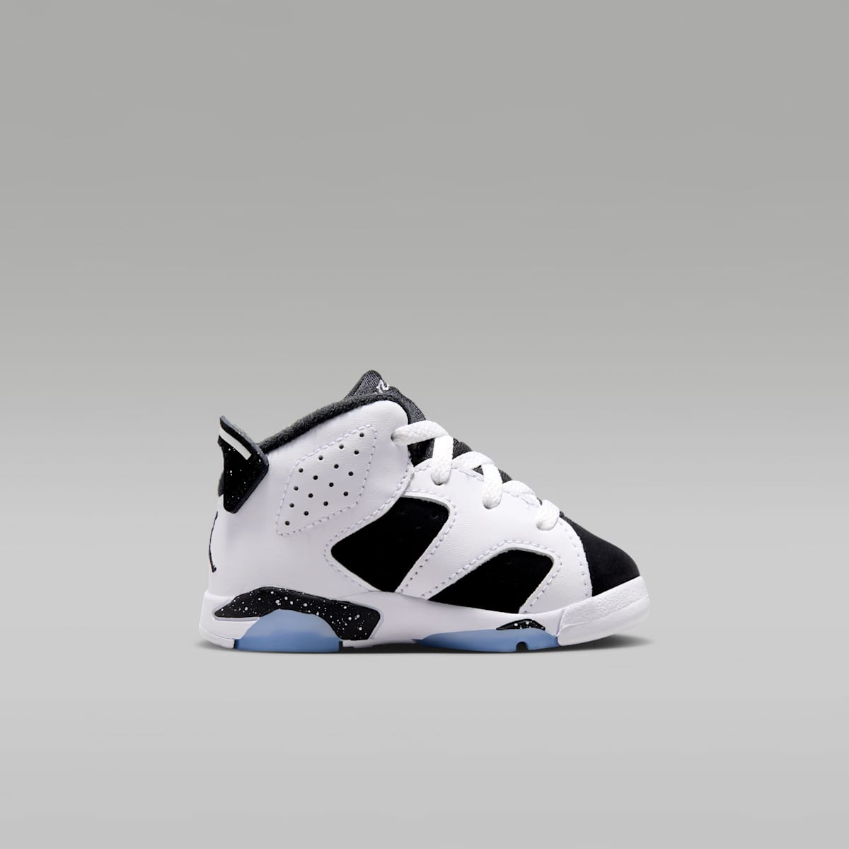 Jordan 6 Retro "Black and White" Baby/Toddler Shoes - White/Black - Image 3