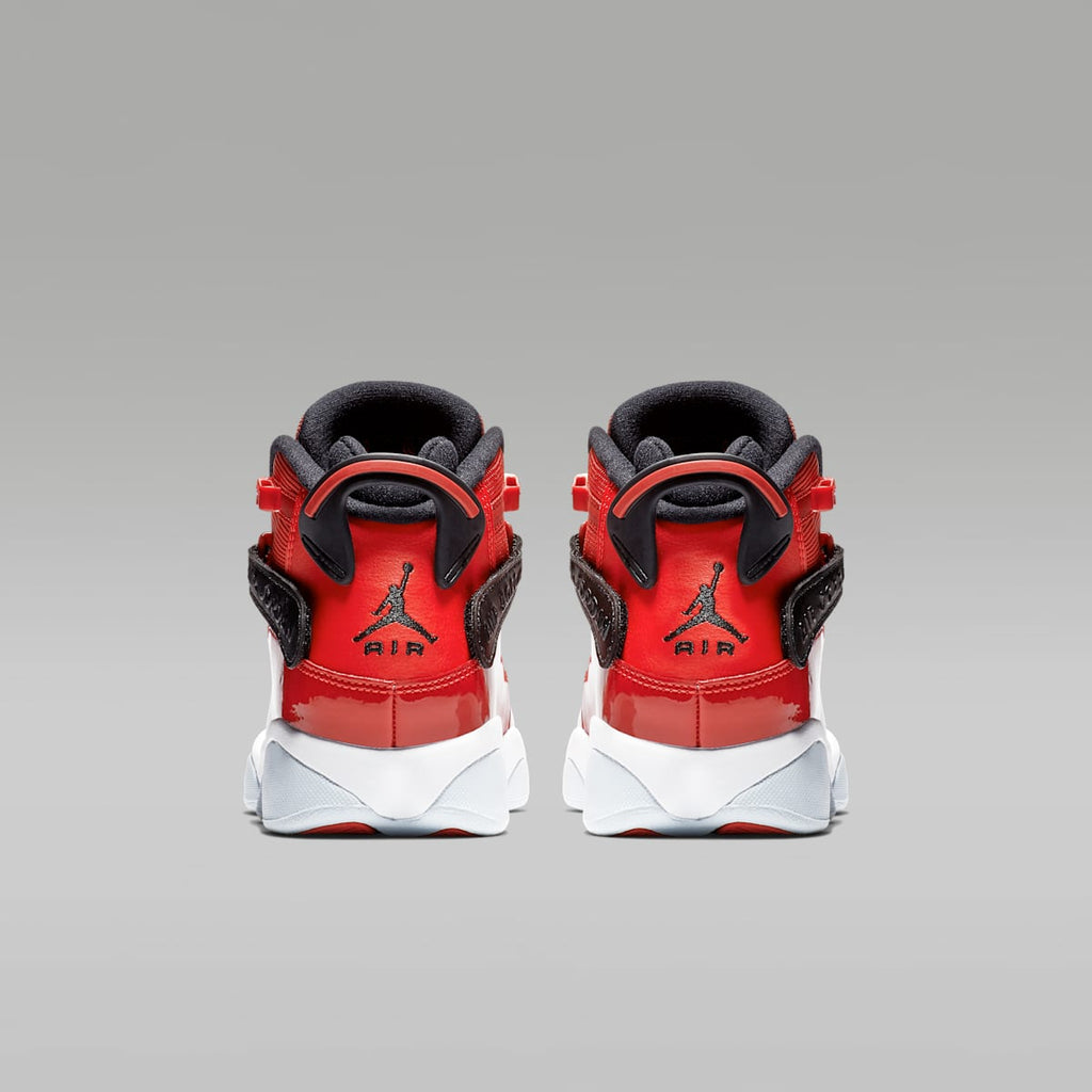 Jordan 6 Rings Big Kids' Shoes - Gym Red/White/Black - Image 6