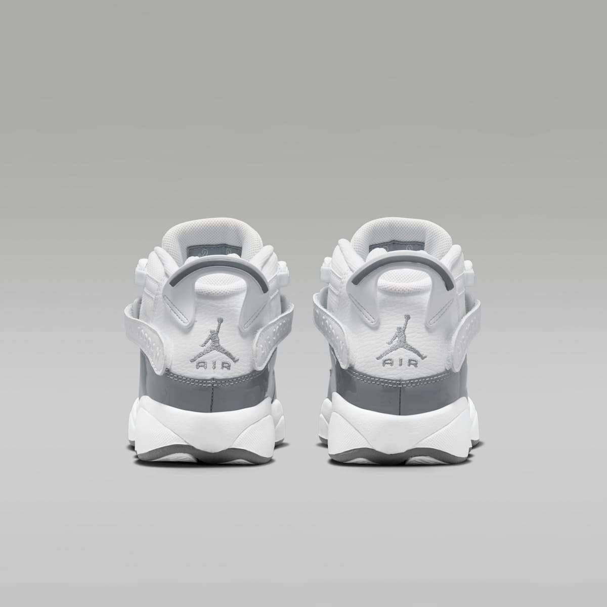 Jordan 6 Rings Big Kids' Shoes - White/White/Cool Grey - Image 6