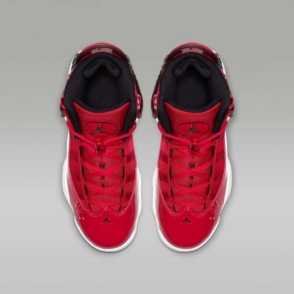 Jordan 6 Rings Big Kids' Shoes - Gym Red/White/Black - Image 4