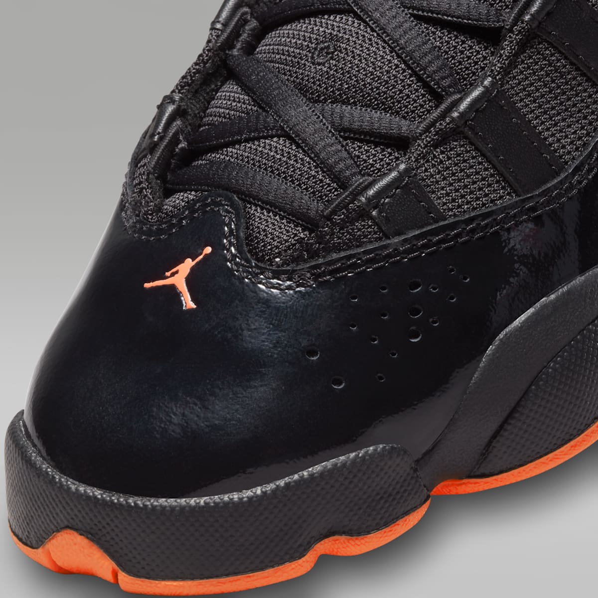 Jordan 6 Rings Big Kids' Shoes - Black/Black/Infrared 23 - Image 7
