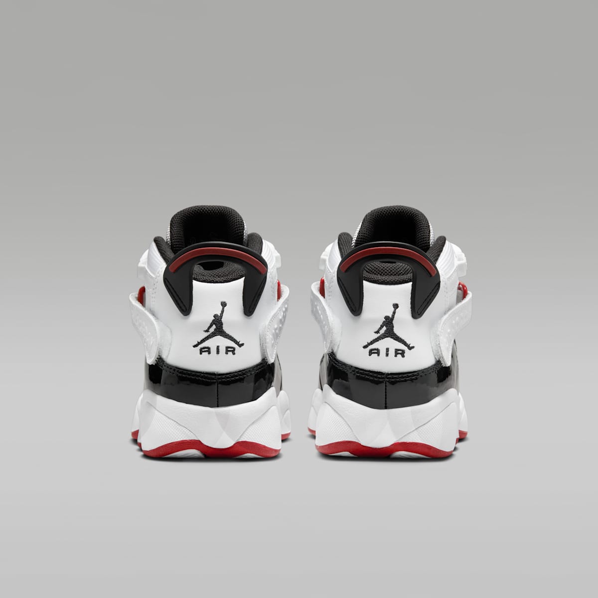 Jordan 6 Rings Big Kids' Shoes - White/Varsity Red/Black - Image 6