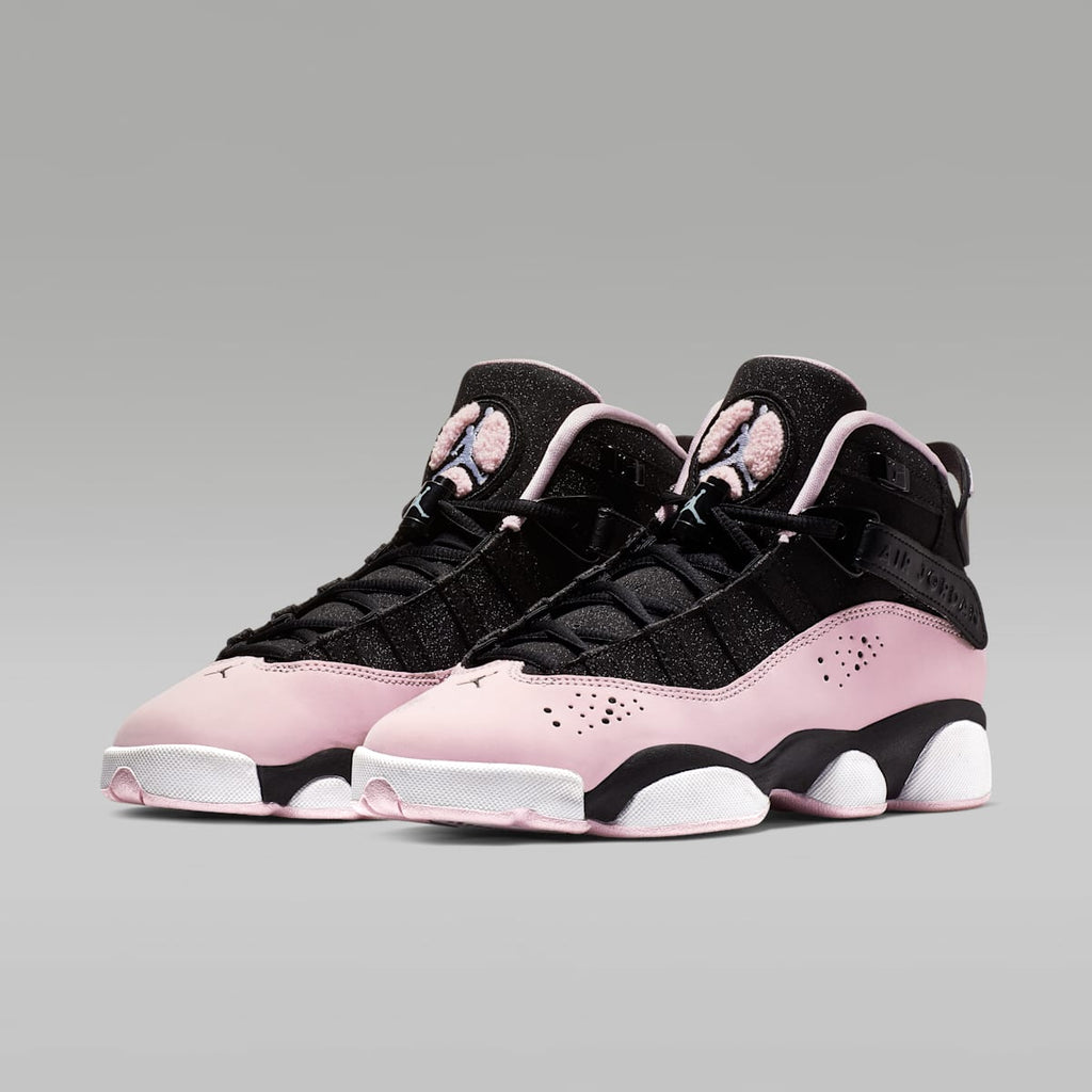 Jordan 6 Rings Big Kids' Shoes - Black/Anthracite/White/Pink Foam