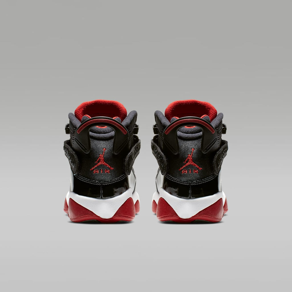 Jordan 6 Rings Big Kids' Shoes - Black/White/Varsity Red - Image 6