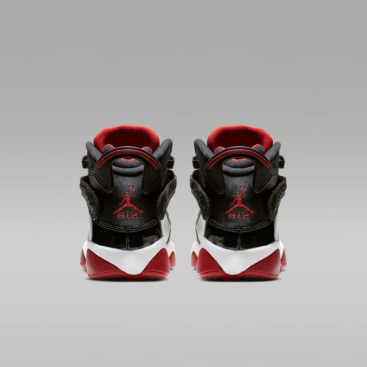 Jordan 6 Rings Big Kids' Shoes - Black/White/Varsity Red - Image 6