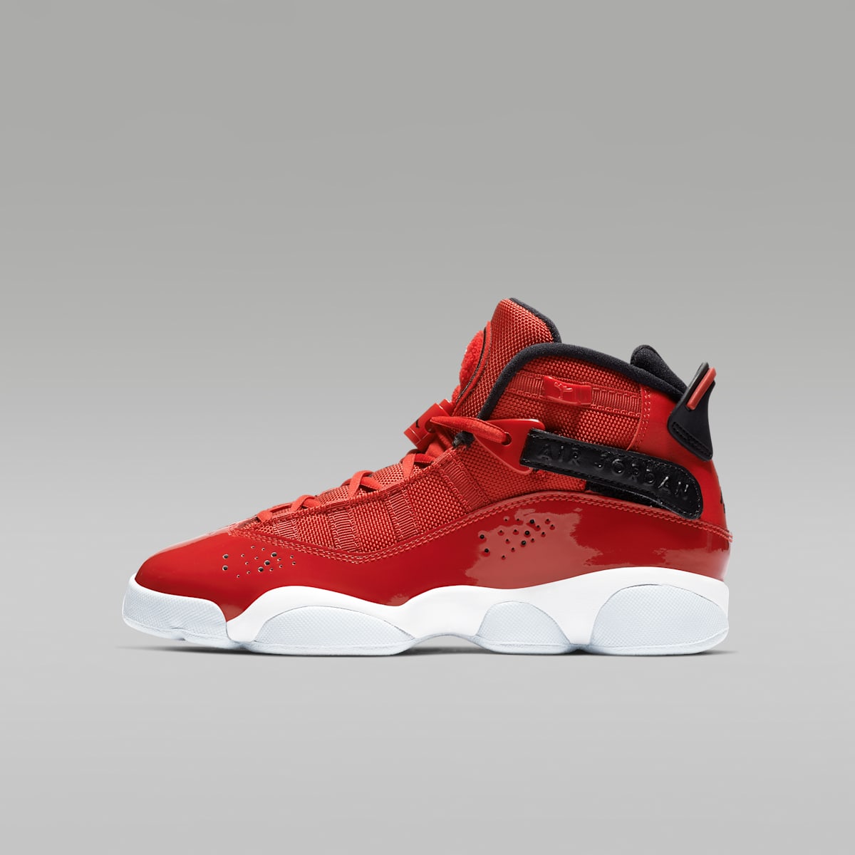 Jordan 6 Rings Big Kids' Shoes - Gym Red/White/Black - Image 1