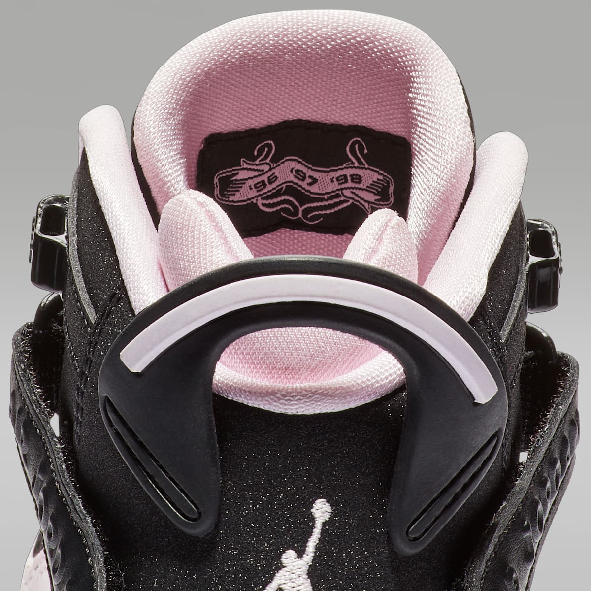 Jordan 6 Rings Big Kids' Shoes - Black/Anthracite/White/Pink Foam