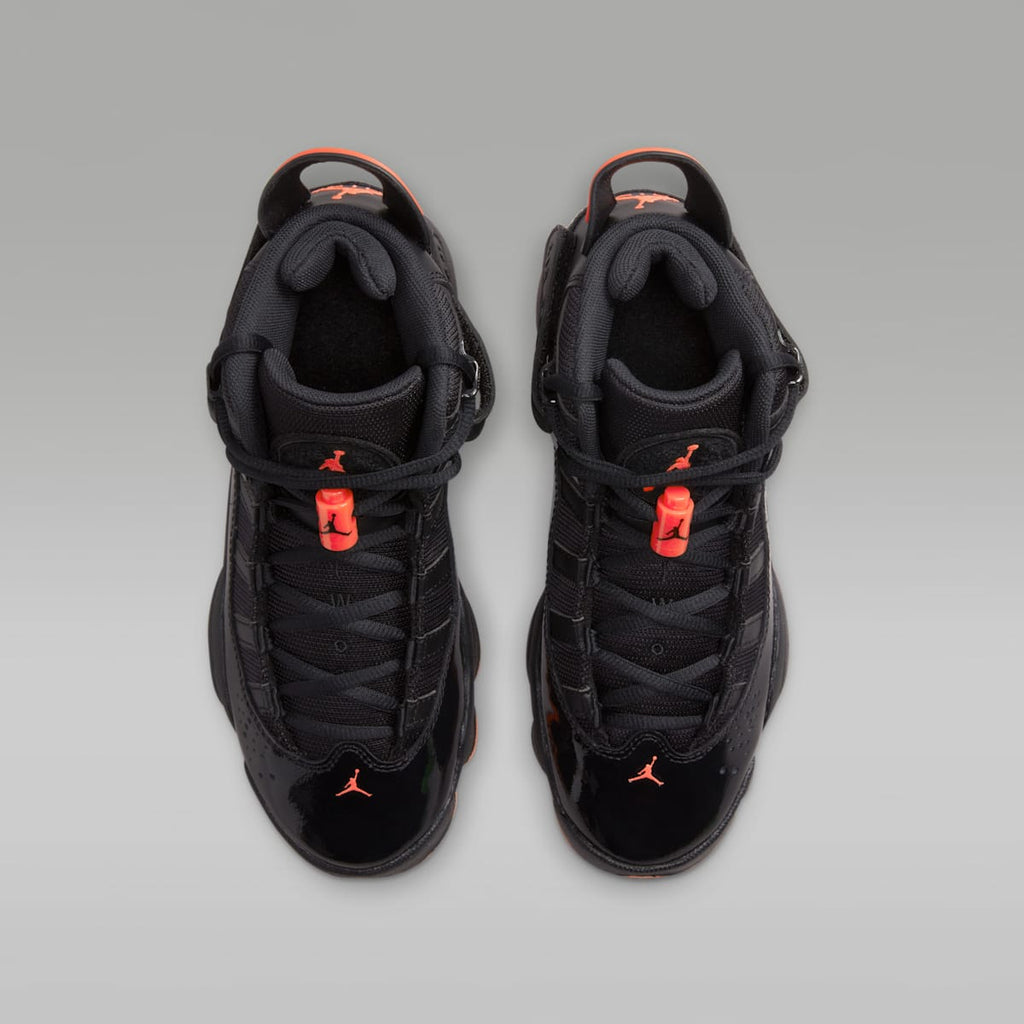 Jordan 6 Rings Big Kids' Shoes - Black/Black/Infrared 23 - Image 4