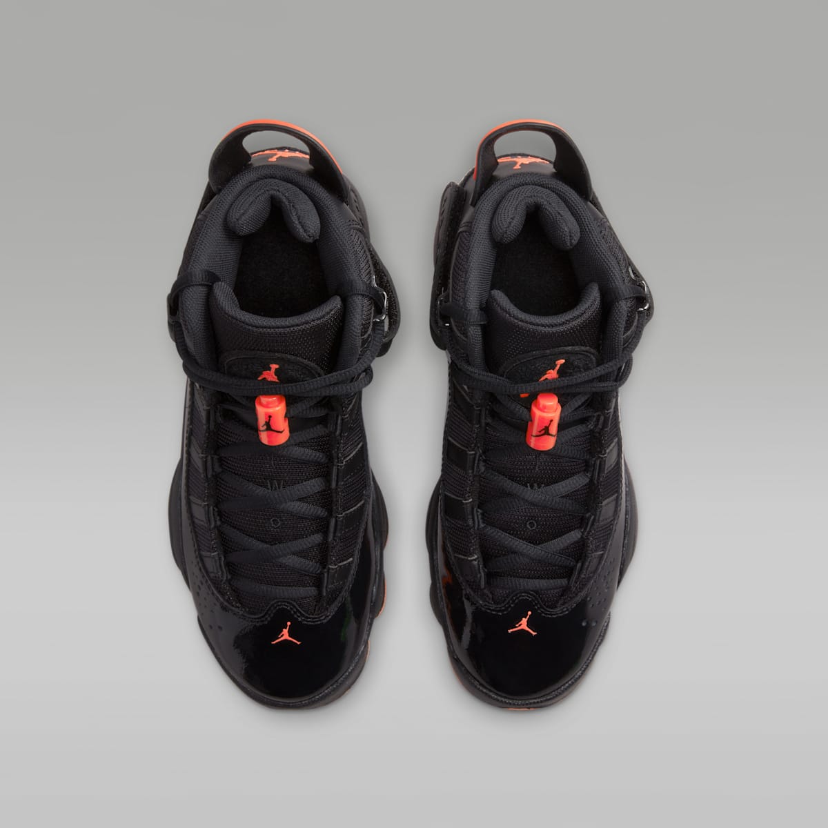 Jordan 6 Rings Big Kids' Shoes - Black/Black/Infrared 23 - Image 4