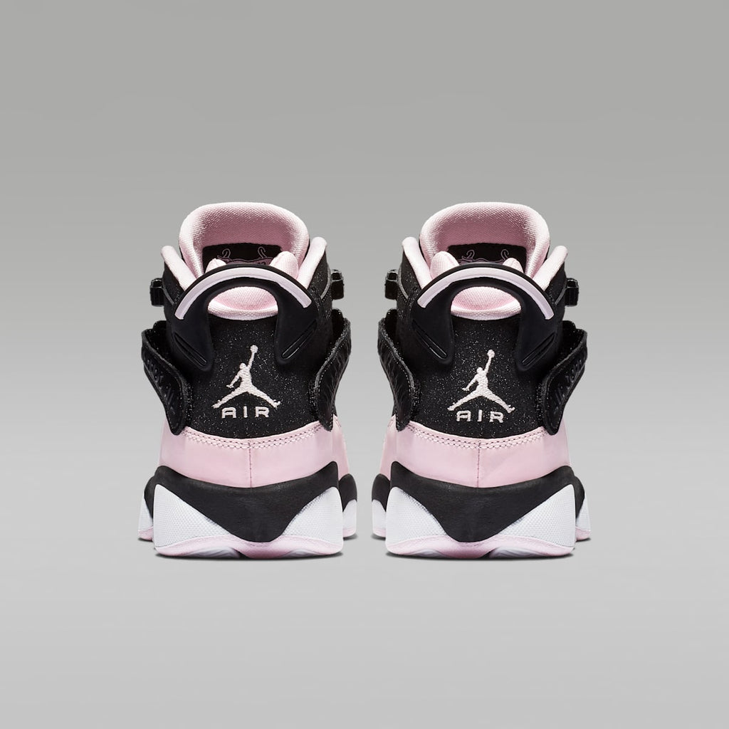 Jordan 6 Rings Big Kids' Shoes - Black/Anthracite/White/Pink Foam