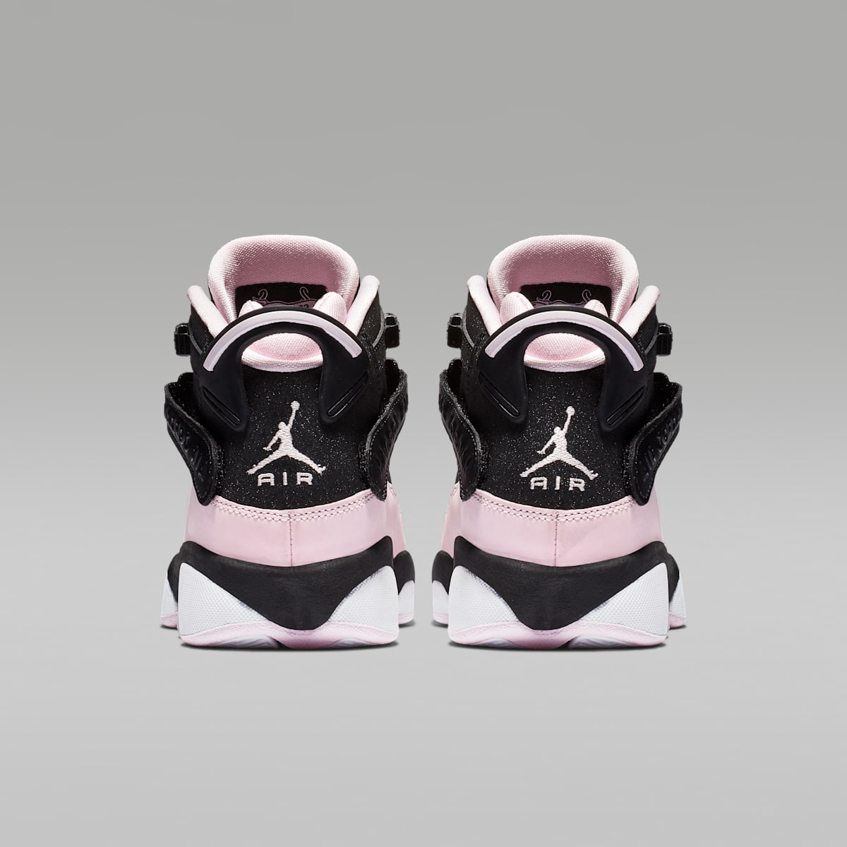 Jordan 6 Rings Big Kids' Shoes - Black/Anthracite/White/Pink Foam