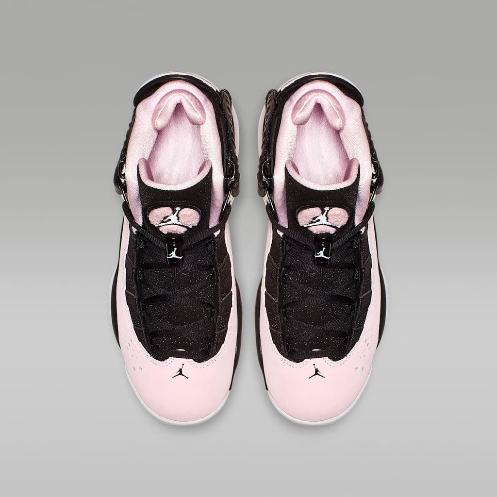 Jordan 6 Rings Big Kids' Shoes - Black/Anthracite/White/Pink Foam