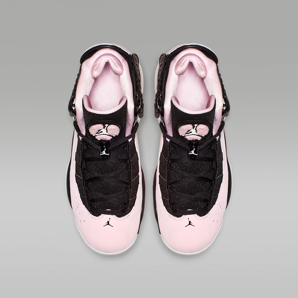 Jordan 6 Rings Big Kids' Shoes - Black/Anthracite/White/Pink Foam