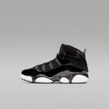 Jordan 6 Rings Little Kids' Shoes - Black/White/Metallic Gold - Image 1
