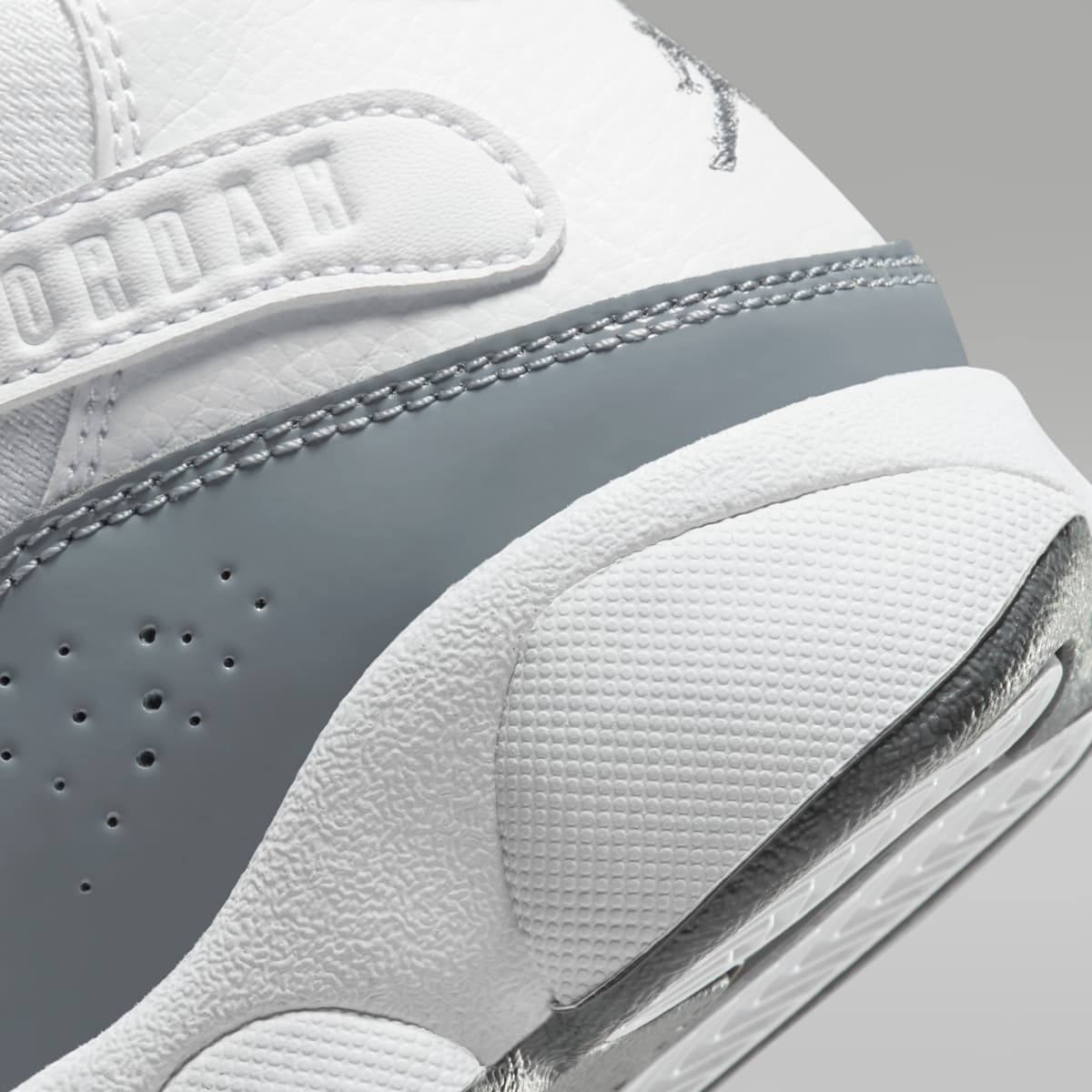 Jordan 6 Rings Little Kids' Shoes - White/White/Cool Grey - Image 8