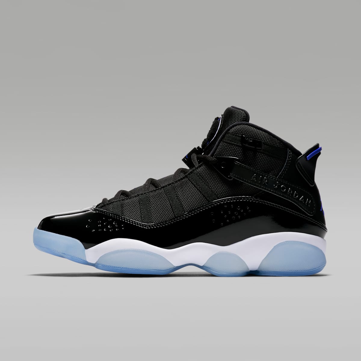 Jordan 6 Rings Men's Shoes - Black/White/Hyper Royal - Image 1