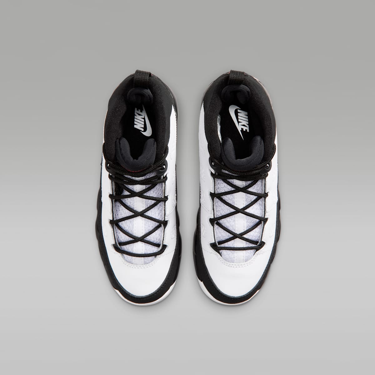 Jordan 9 Retro Little Kids' Shoes - White/Black/True Red