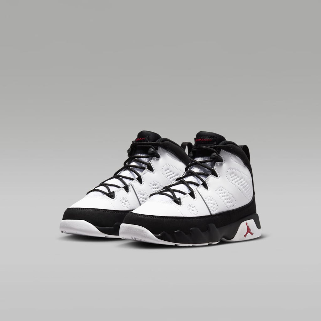 Jordan 9 Retro Little Kids' Shoes - White/Black/True Red