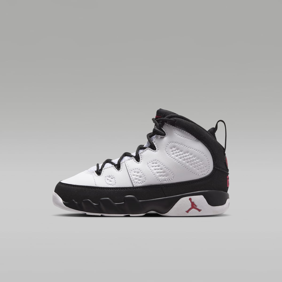Jordan 9 Retro Little Kids' Shoes - White/Black/True Red