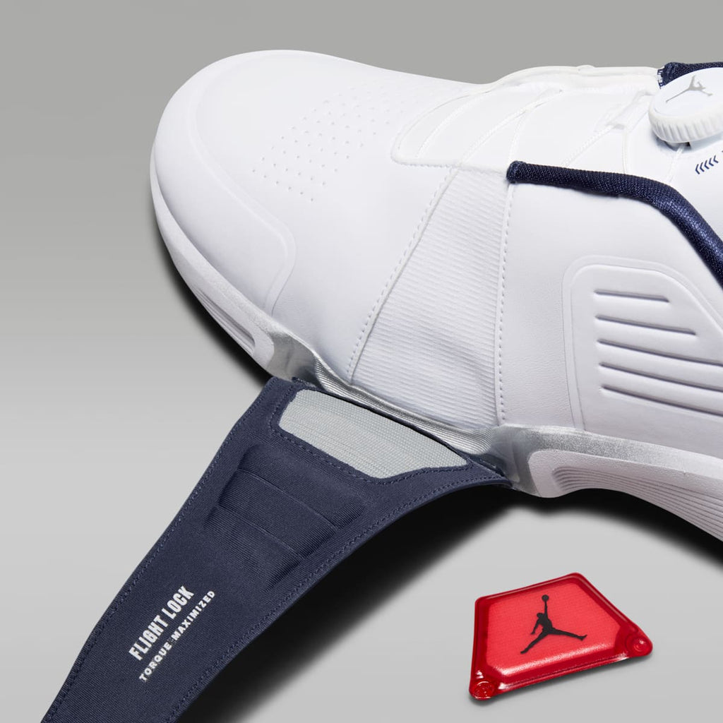 Jordan Air Rev Golf Shoes - White/Midnight Navy/Light Smoke Grey/White - Image 11