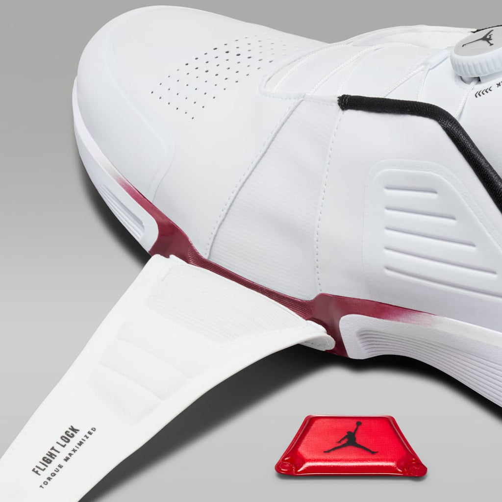 Jordan Air Rev Golf Shoes - White/Team Red/Black - Image 10
