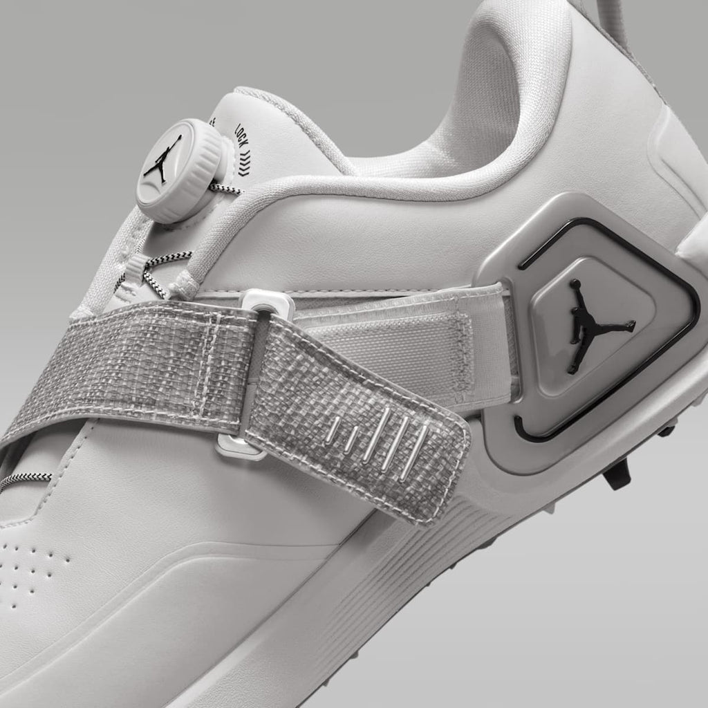 Jordan Air Rev Golf Shoes - Neutral Grey/Metallic Silver/Black - Image 10