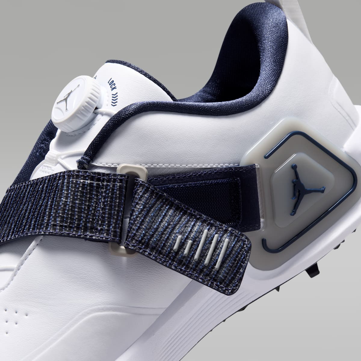 Jordan Air Rev Golf Shoes - White/Midnight Navy/Light Smoke Grey/White - Image 10