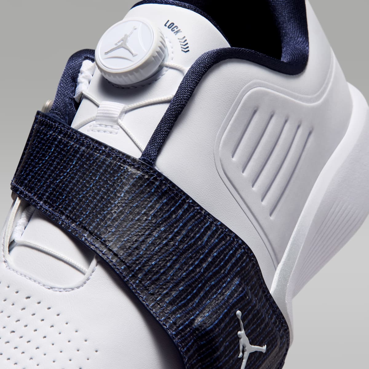 Jordan Air Rev Golf Shoes - White/Midnight Navy/Light Smoke Grey/White - Image 8