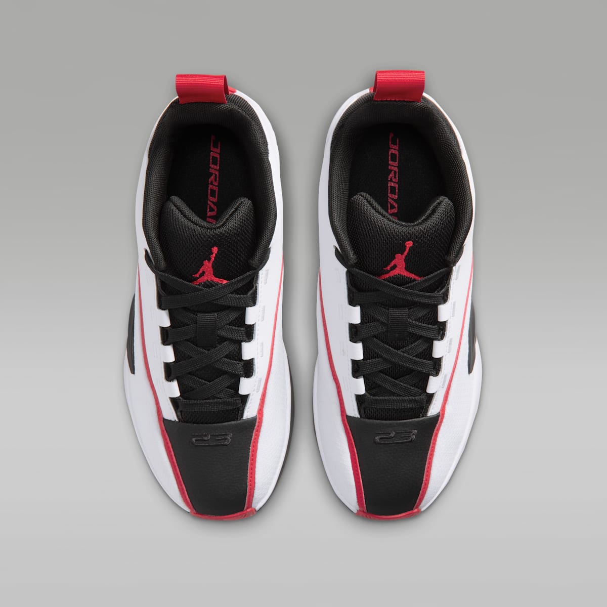 Jordan All Game Big Kids' Basketball Shoes - White/University Red/Black