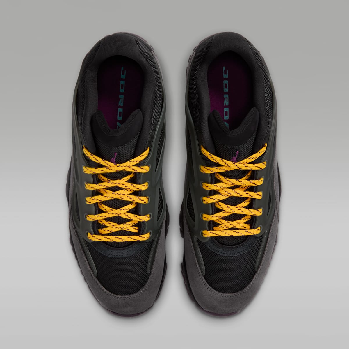 Jordan DMSN 95 Men's Shoes - Black/Iron Grey/University Gold/Bordeaux - Image 4