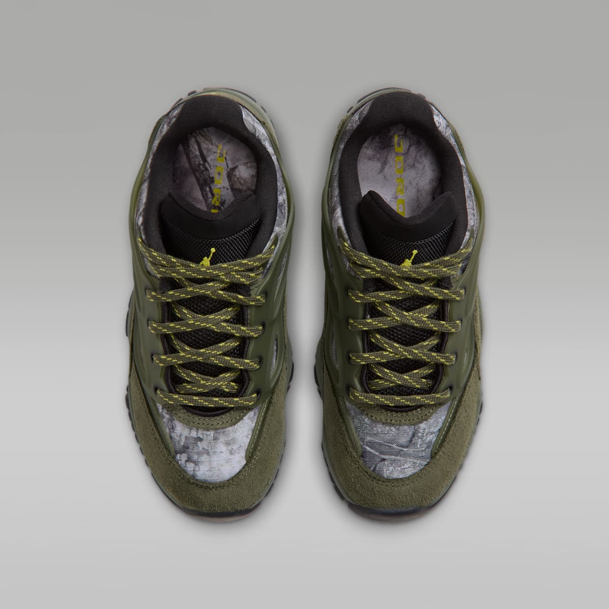 Jordan DMSN 95 Realtree Big Kids' Shoes - Cargo Khaki/Medium Olive/White/Bright Citron - Image 4