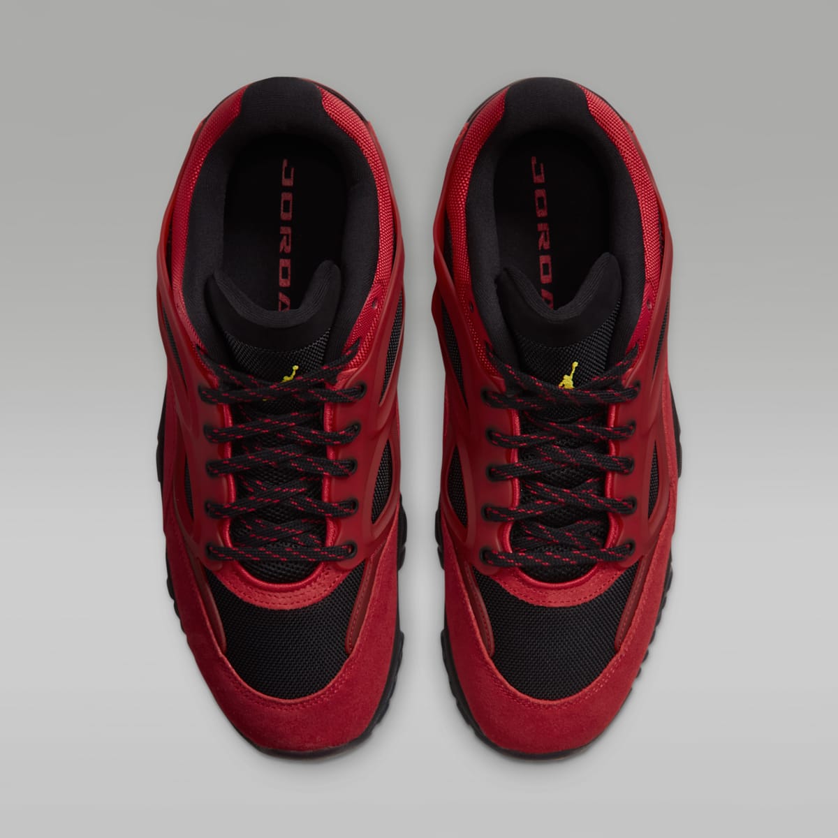 Jordan DMSN 95 Men's Shoes - University Red/Black/Anthracite/Tour Yellow - Image 4