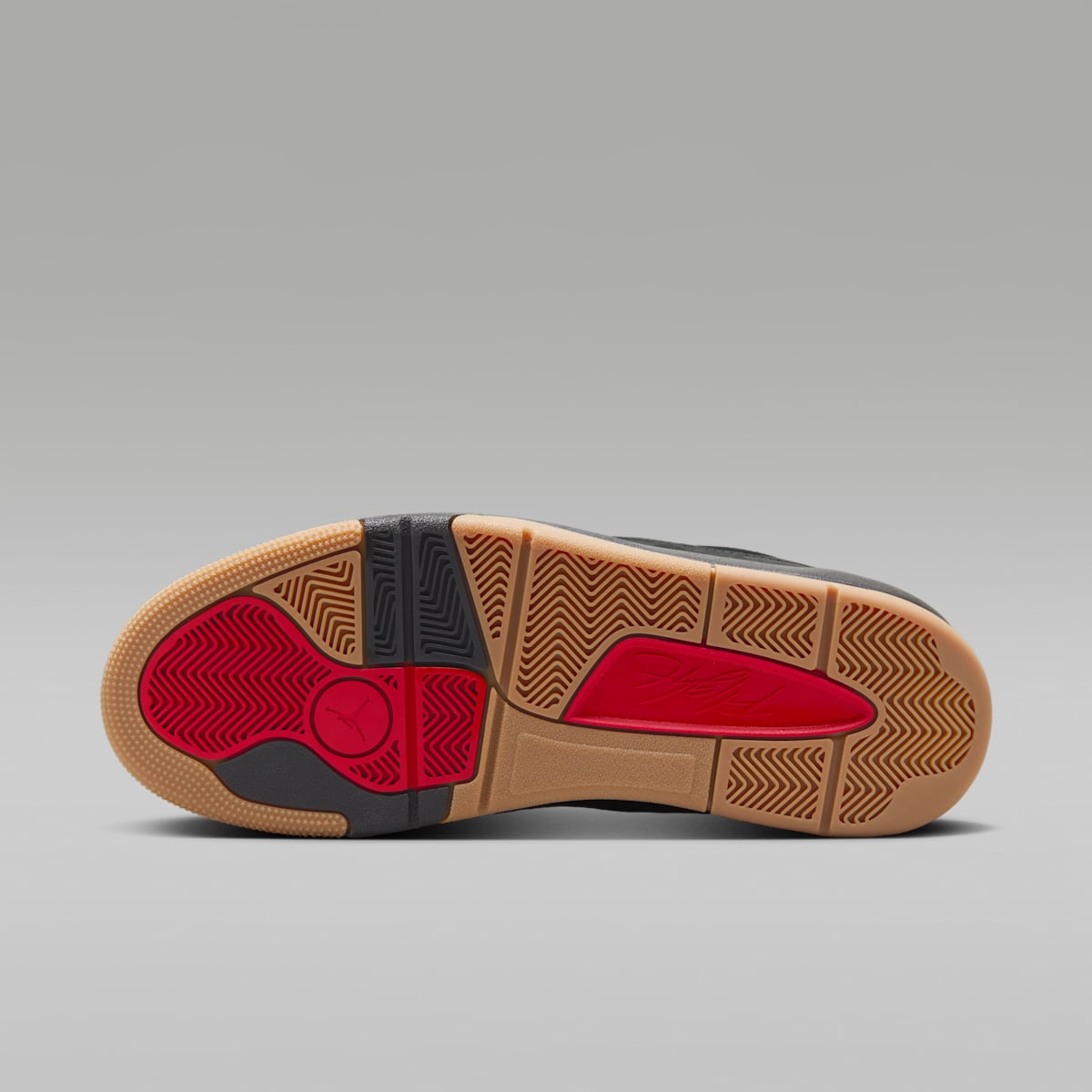Jordan Flight Court Men's Shoes - Black/Gum Medium Brown/Varsity Red - Image 2